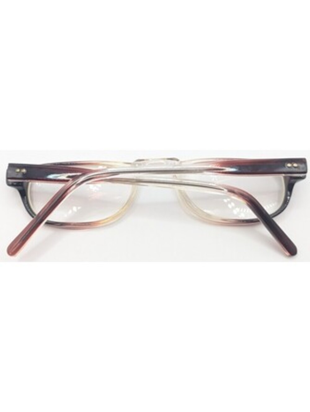 Vintage Military Romco Frames 50-22-145 Brown Clear Fade Gradient Full Rim USA - Picture 14 of 14